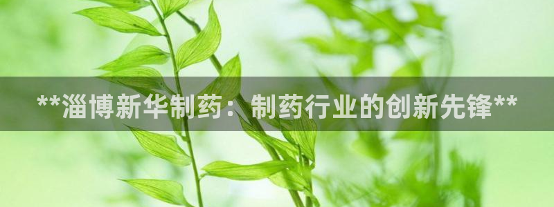 九游老哥俱乐部官网登录不了：**淄博新华制药：制药行业的创新先锋**
