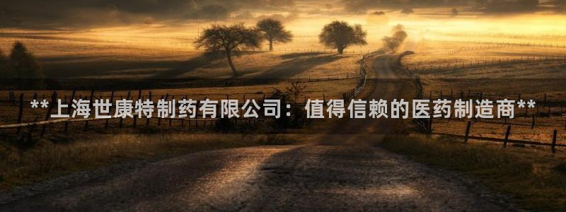 九游会老哥必备的交流社区：**上海世康特制药有限公司：值得信赖的医药制造商**