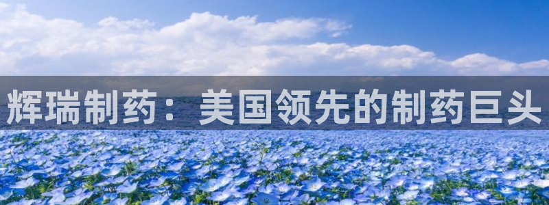 九游会老哥俱乐部交流社区：辉瑞制药：美国领先的制药巨头