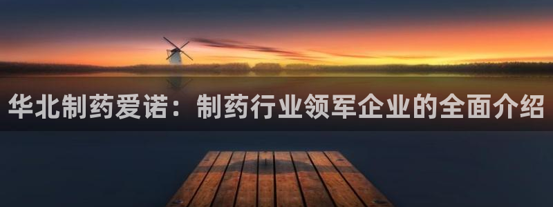 ag九游会老哥俱乐部：华北制药爱诺：制药行业领军企业的全面介绍