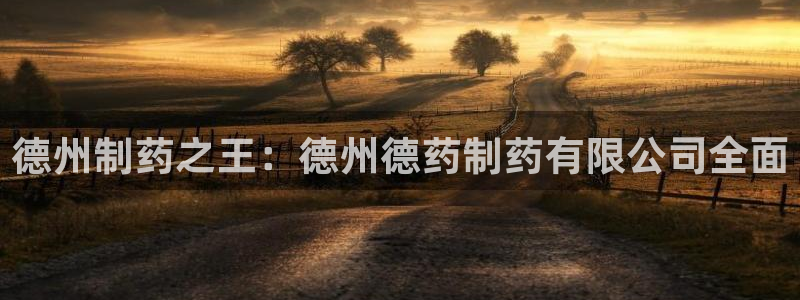 ag九游会老哥：德州制药之王：德州德药制药有限公司全面