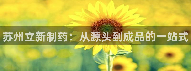 九游会老哥必备的交流社区九：苏州立新制药：从源头到成品的一站式