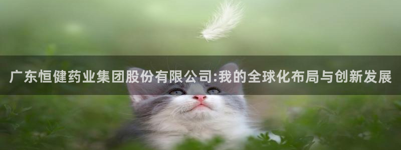 九游会老哥俱乐部官方网站：广东恒健药业集团股份有限公司:我的全球化布局与创新发展