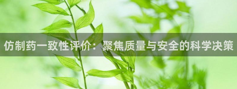 九游会老哥：仿制药一致性评价：聚焦质量与安全的科学决策